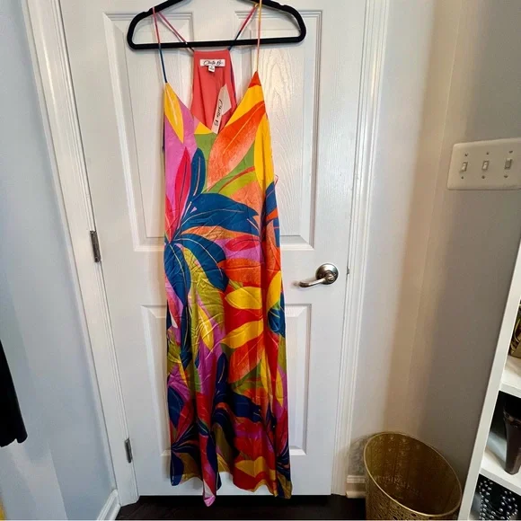 Gorgeous Flowy Colorful Maxi Dress | Color: Red/Yellow | Size: 12 | Memesmoxie's Closet